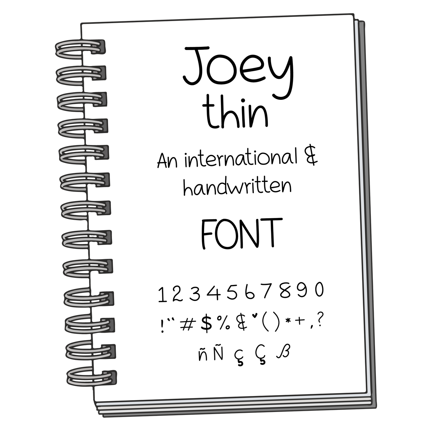 Font: Joey Thin - PrintStick