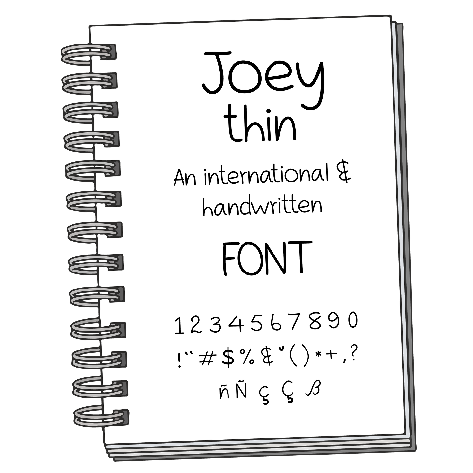 Font: Joey Thin - PrintStick
