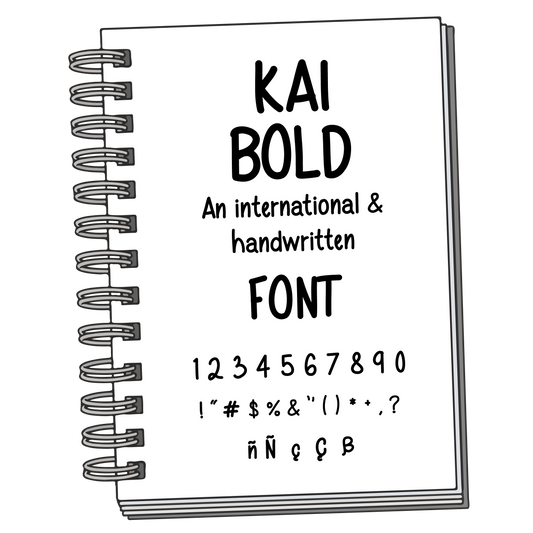 Font: Kai Bold - PrintStick