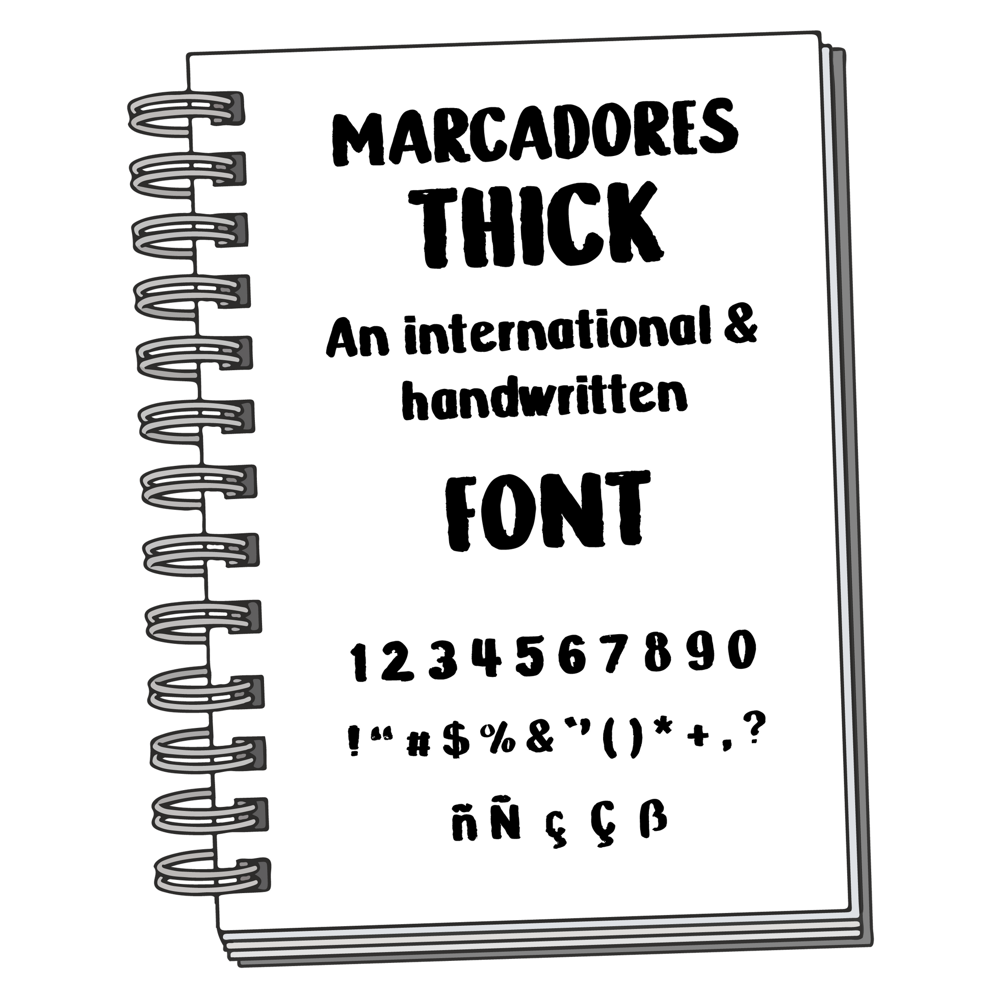 Font: Marcadores Thick - PrintStick