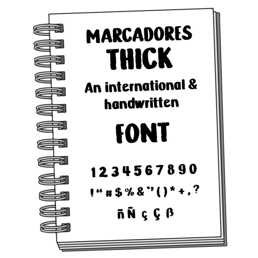 Font: Marcadores Thick - PrintStick