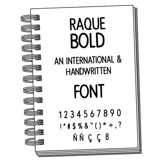 Font: Raque Bold - PrintStick