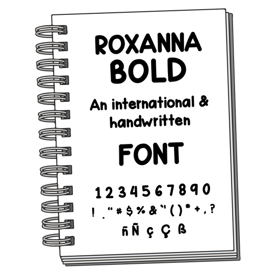 Font: Roxanna Bold - PrintStick