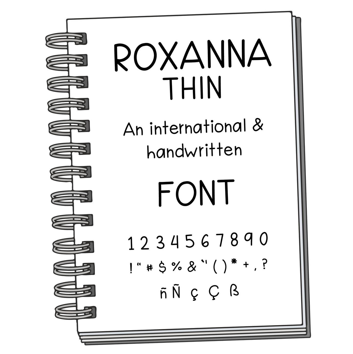 Font: Roxanna Thin - PrintStick
