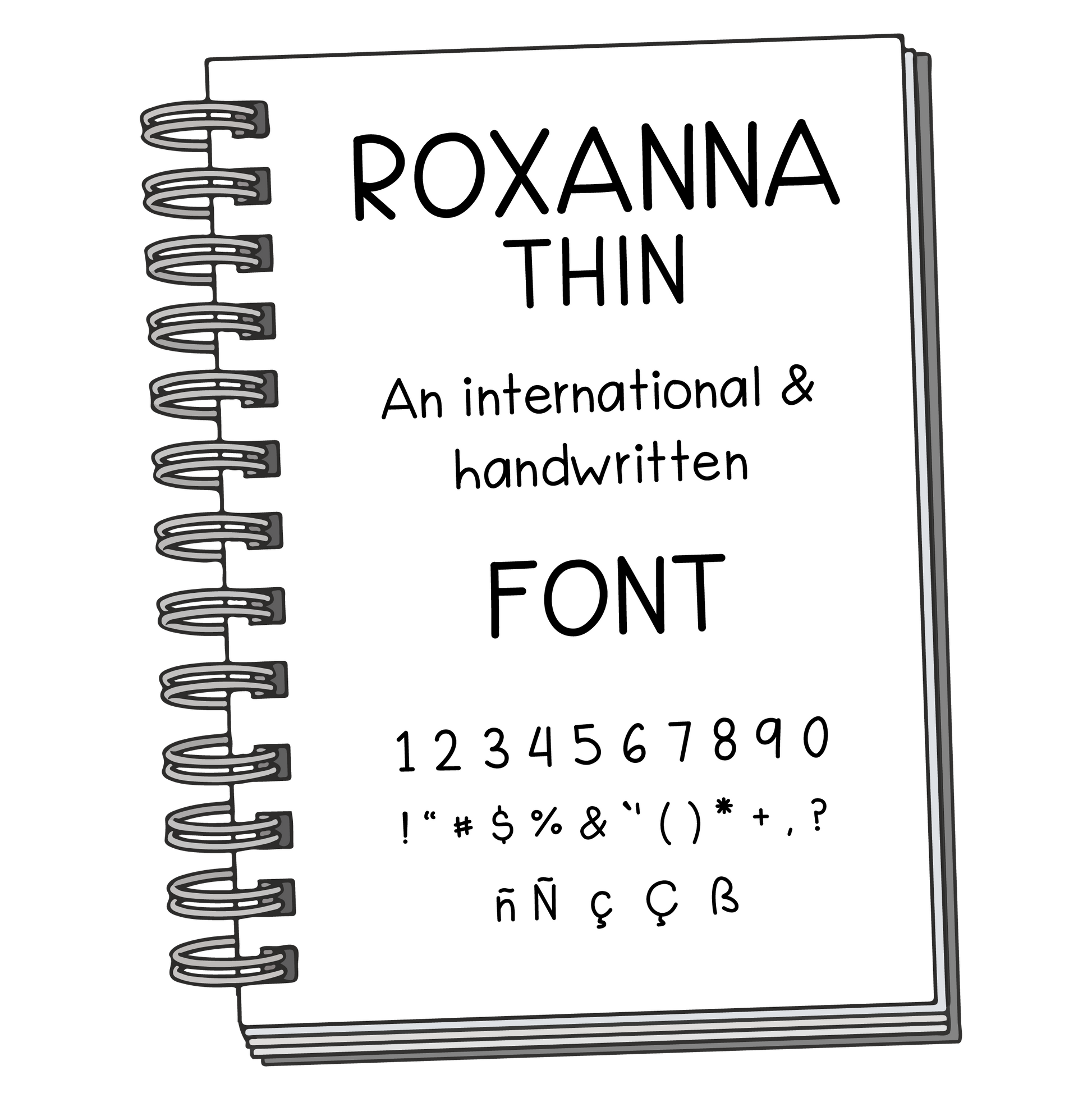 Font: Roxanna Thin - PrintStick