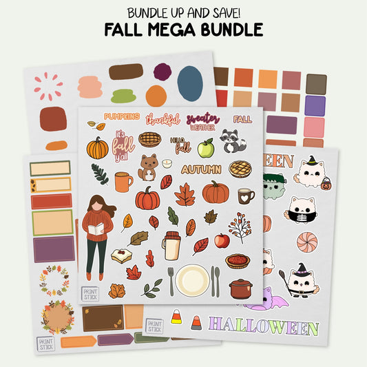 FALL STICKERS BUNDLE - PrintStick