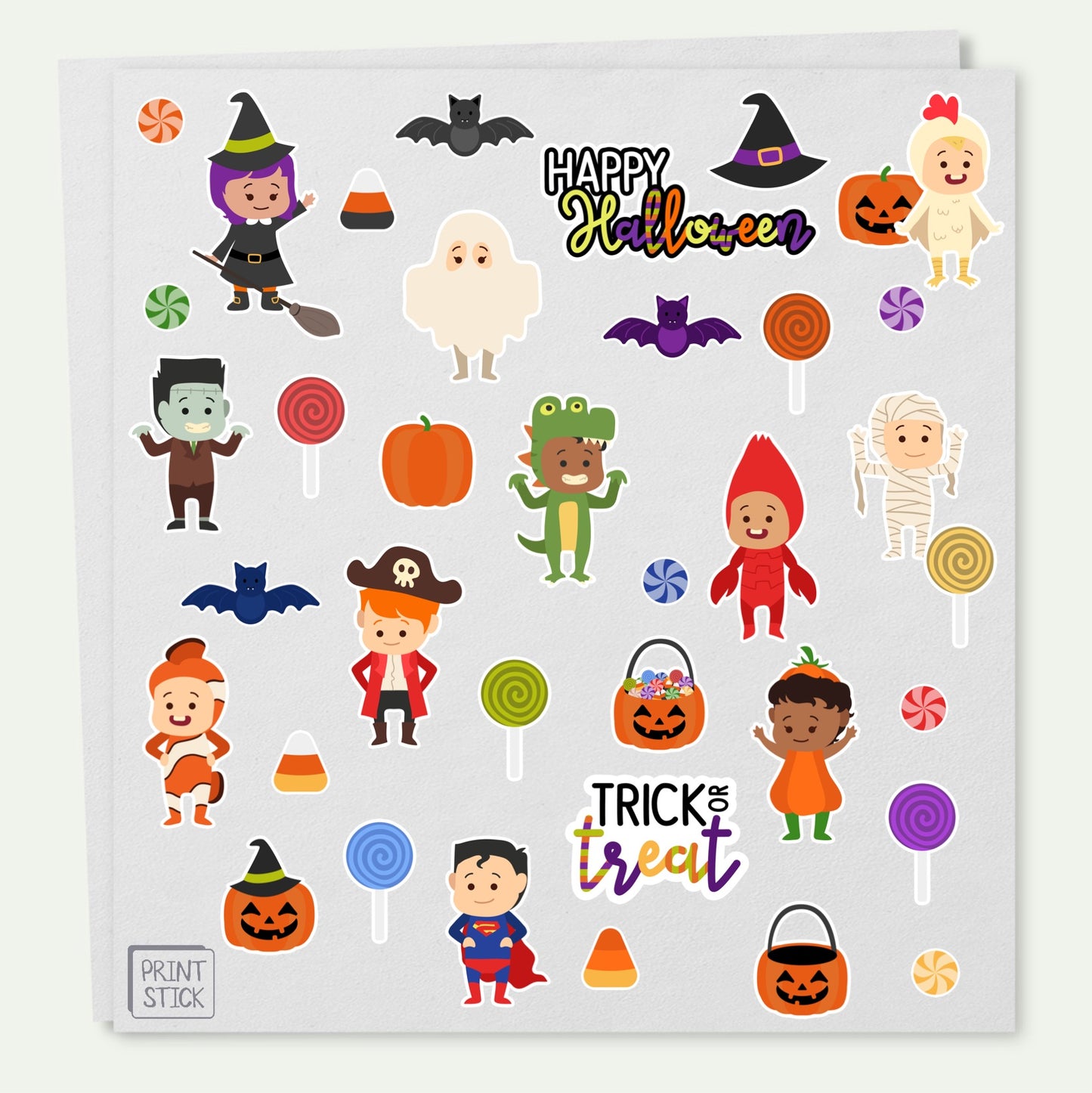 SS- Halloween Kids - Stickers