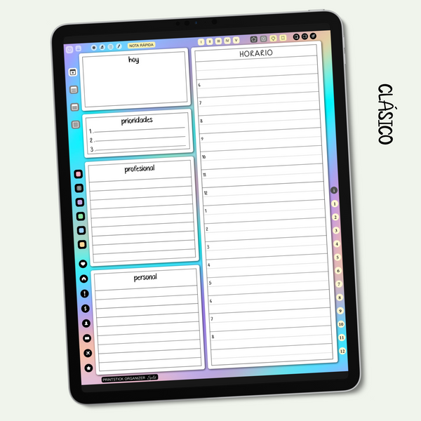 En español: ORGANIZADOR PrintStick SPLIT - CLÁSICO - PrintStick