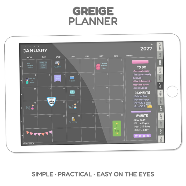 Greige Planner