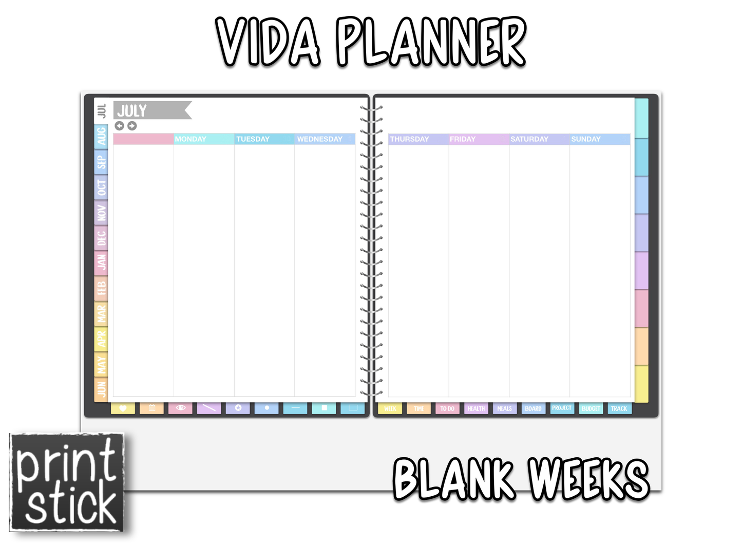 Vida Planner - Undated - Print Stick