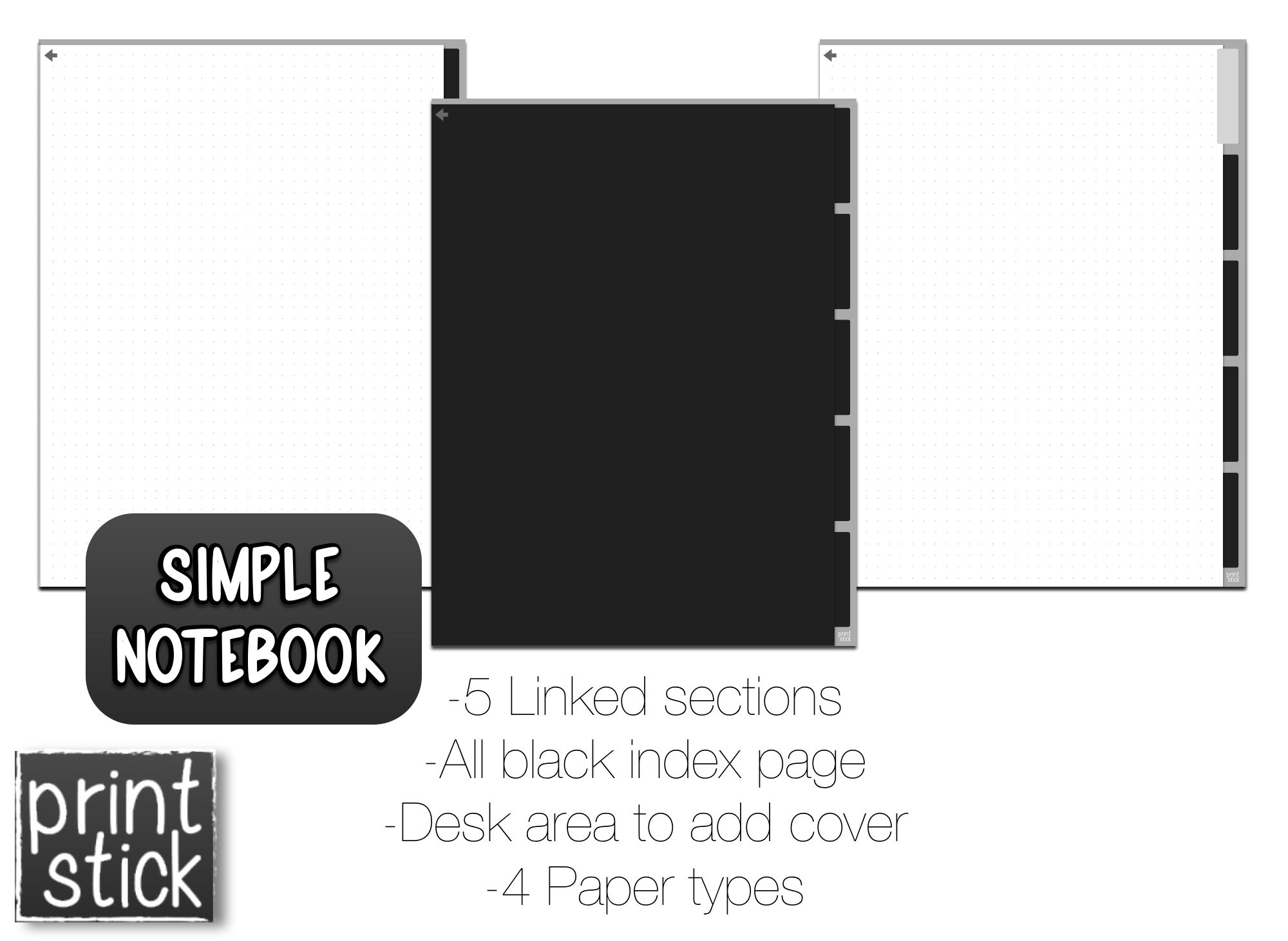 Simple Notebook - Print Stick
