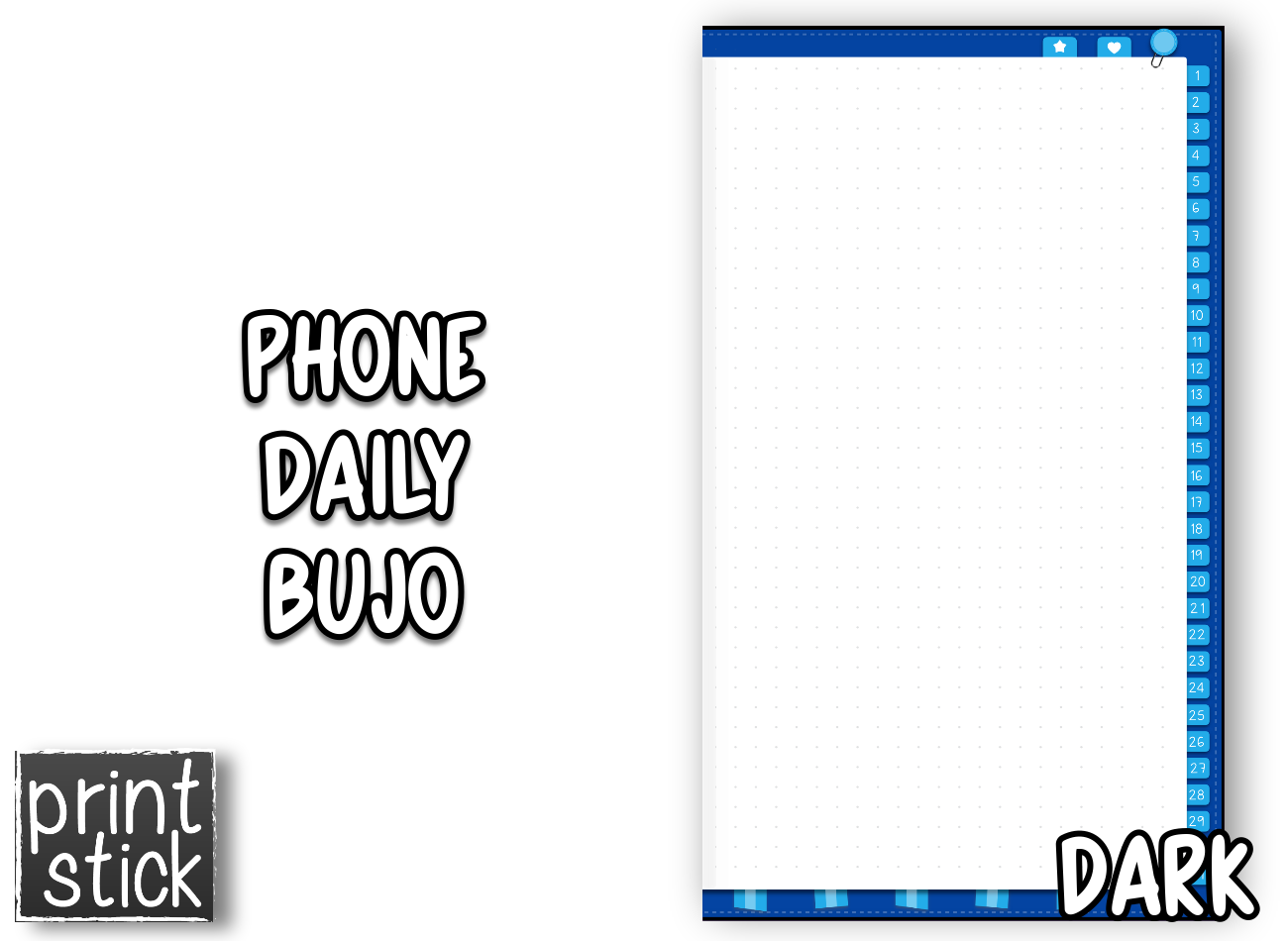 Phone Daily Planner - Print Stick