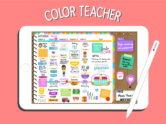 Teacher Color Planner - PrintStick