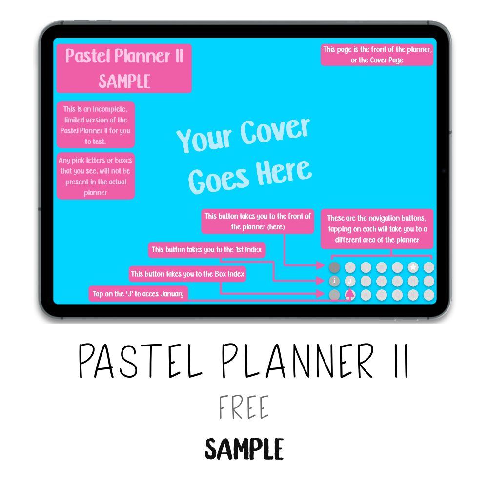 𝘍𝘙𝘌𝘌 𝗗𝗶𝗴𝗶𝘁𝗮𝗹 𝗣𝗹𝗮𝗻𝗻𝗲𝗿 - Pastel Planner II - Print Stick