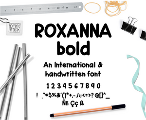 Bo - Font #1 - Choose one - Print Stick