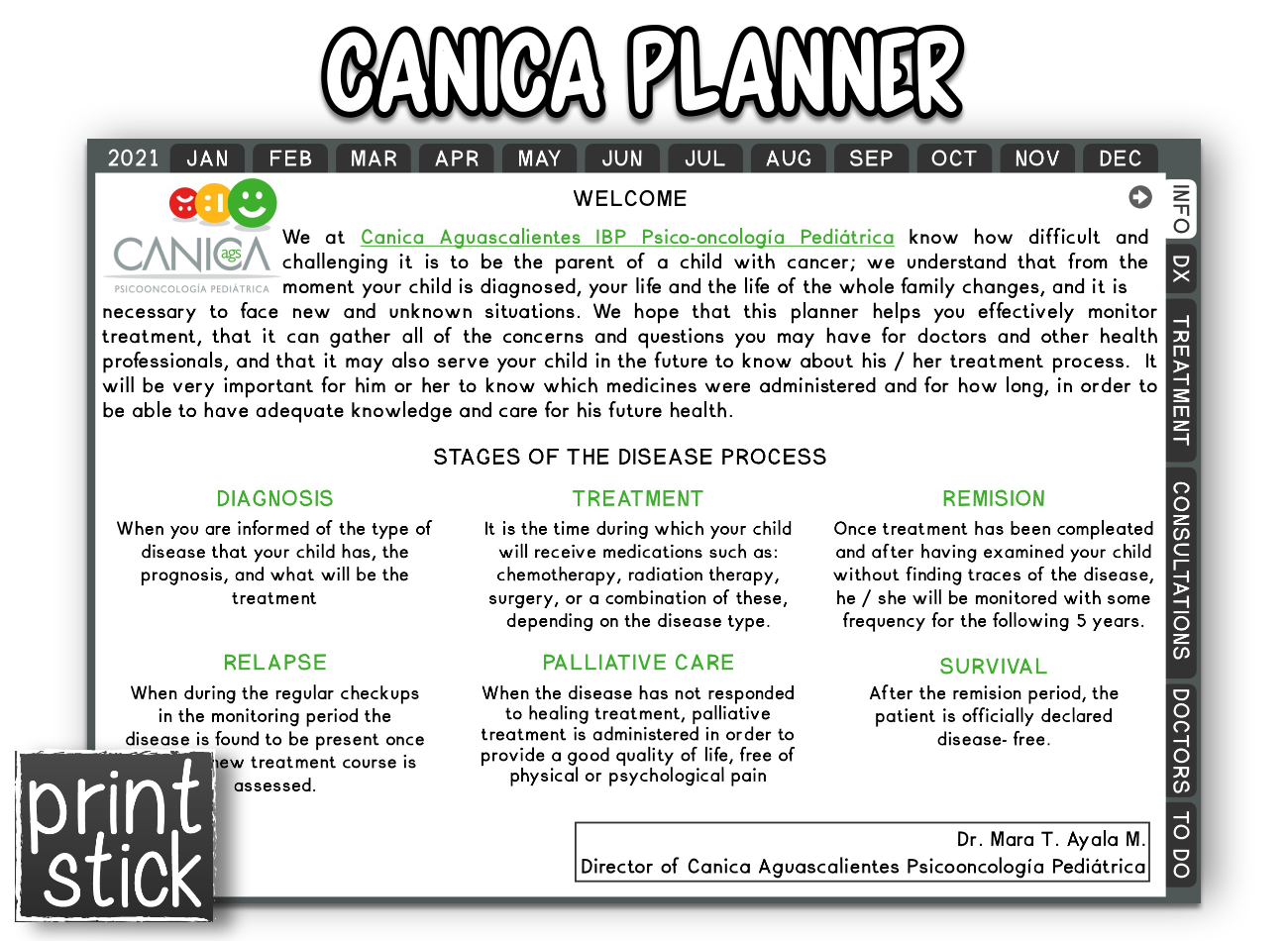 Canica Digital Planner - Agenda Digital - Print Stick