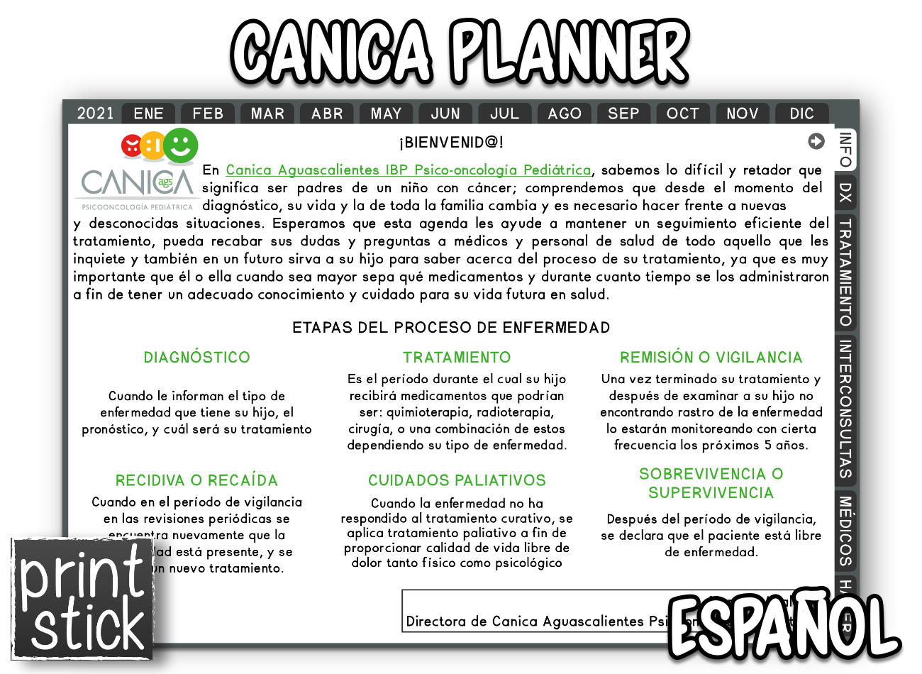 Canica Digital Planner - Agenda Digital - Print Stick