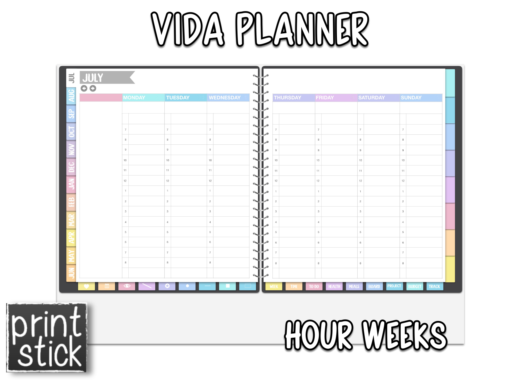 Vida Planner - Undated - Print Stick