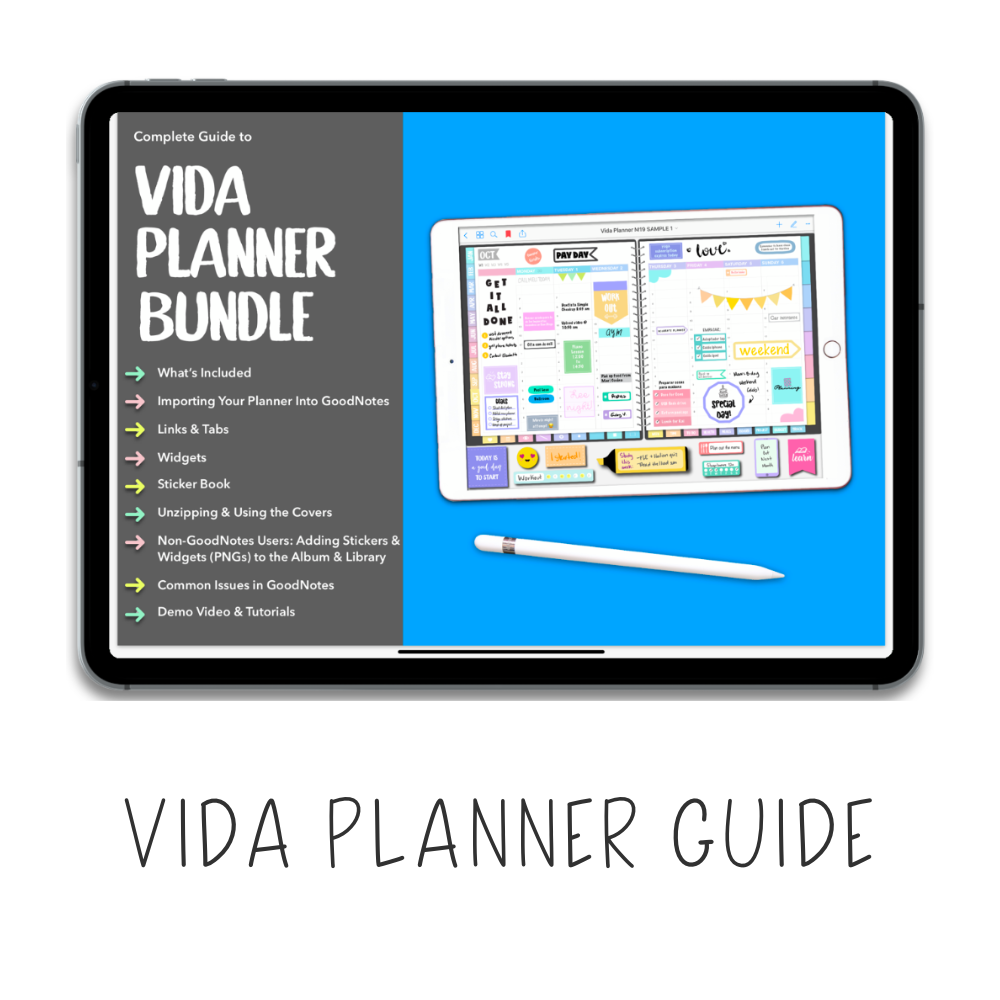 𝘍𝘙𝘌𝘌 𝗗𝗶𝗴𝗶𝘁𝗮𝗹 𝗣𝗹𝗮𝗻𝗻𝗲𝗿 - Vida Planner - Print Stick