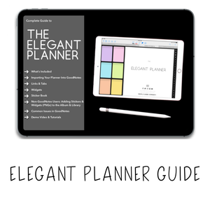 𝘍𝘙𝘌𝘌 𝗗𝗶𝗴𝗶𝘁𝗮𝗹 𝗣𝗹𝗮𝗻𝗻𝗲𝗿 - Elegant Planner - Print Stick