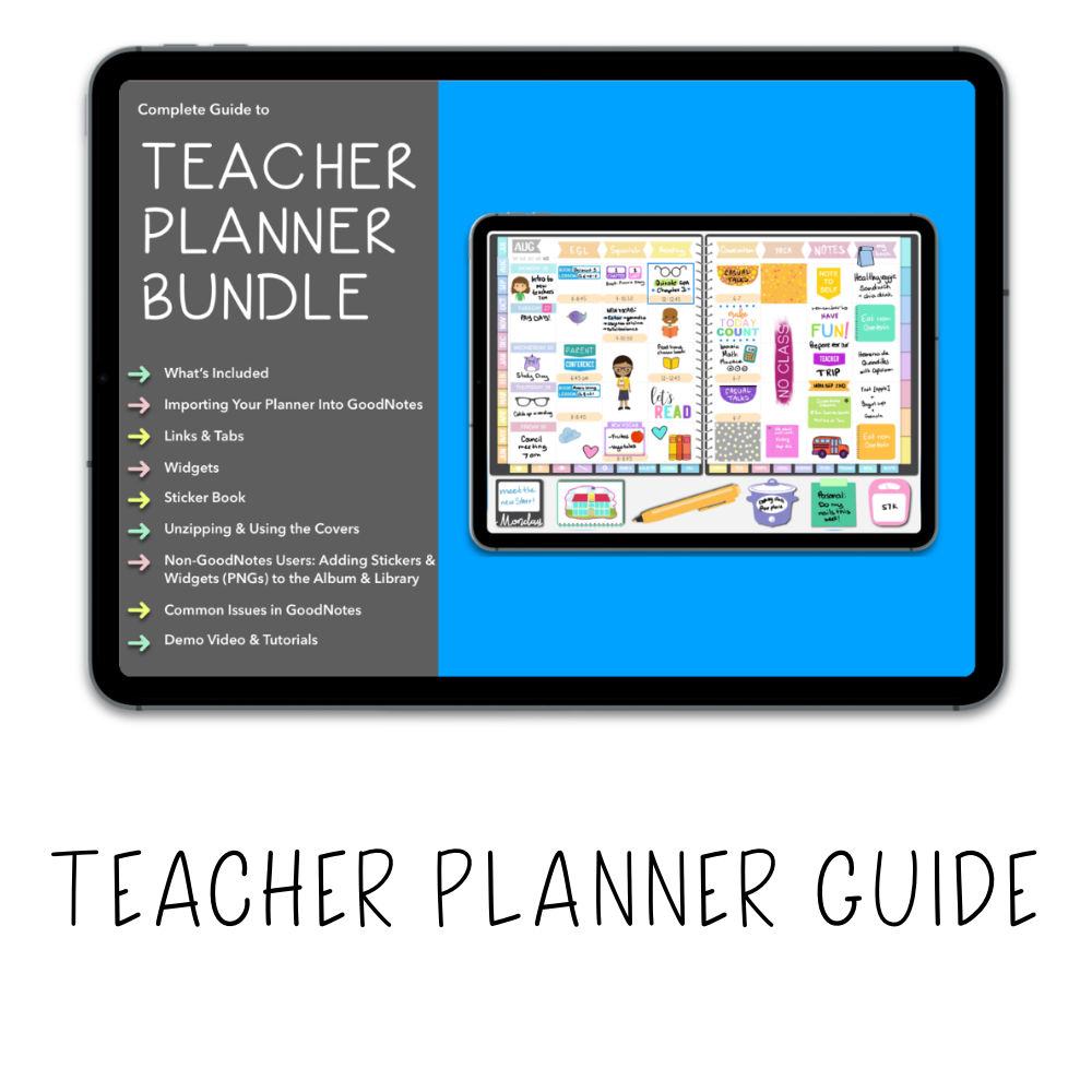 𝘍𝘙𝘌𝘌 𝗗𝗶𝗴𝗶𝘁𝗮𝗹 𝗣𝗹𝗮𝗻𝗻𝗲𝗿 - Teacher Planner - Print Stick