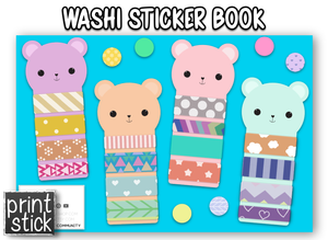 Washi Sticker Book - Print Stick