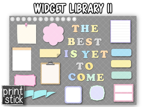 Widget Library II - Print Stick