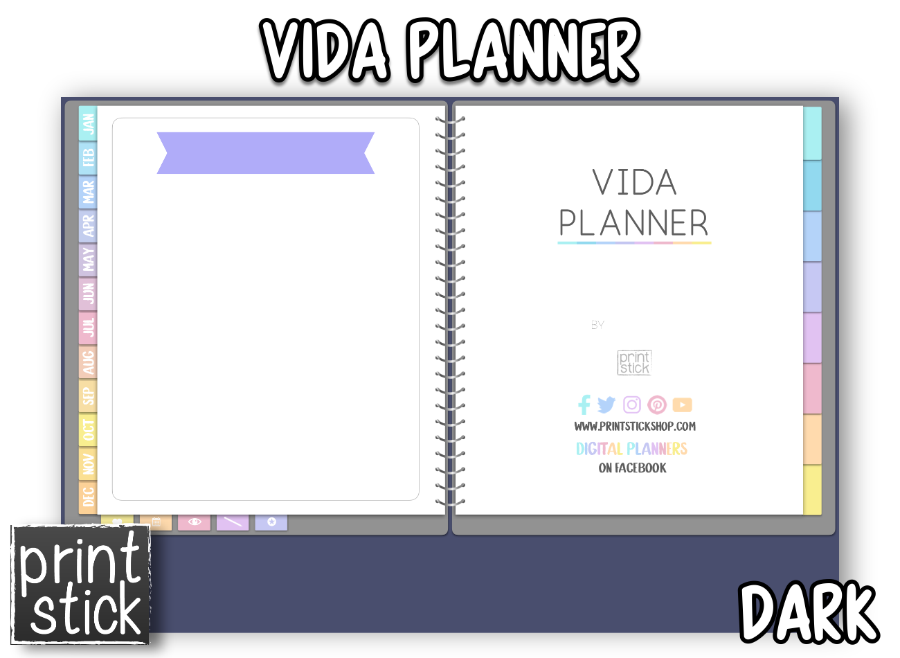 Vida Planner - Dated - Print Stick