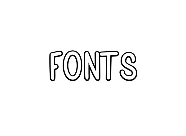 Bo - Font #1 - Choose one - Print Stick