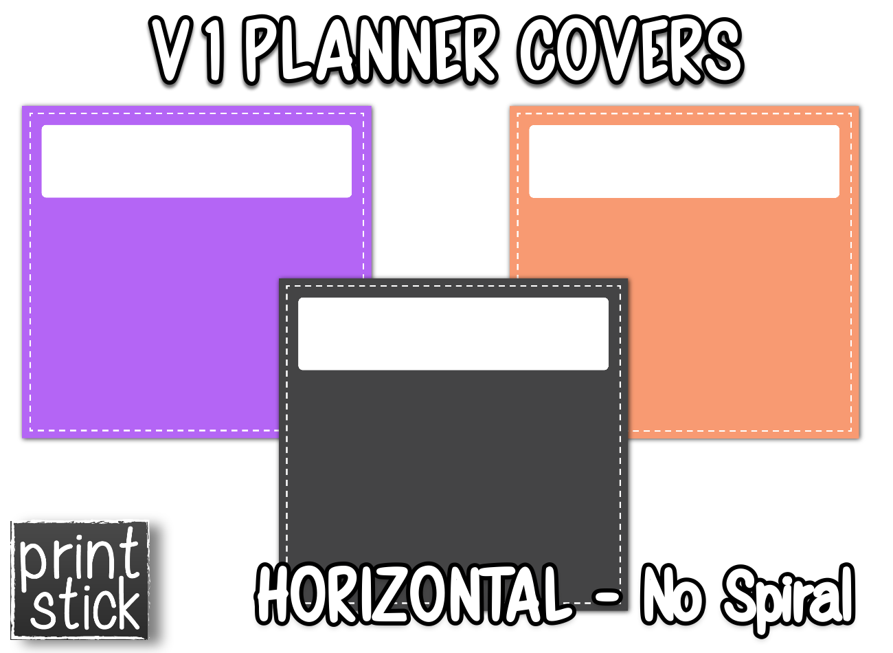 Covers for Planners - V1 - Print Stick