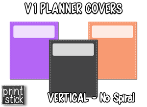 Covers for Planners - V - Print Stick