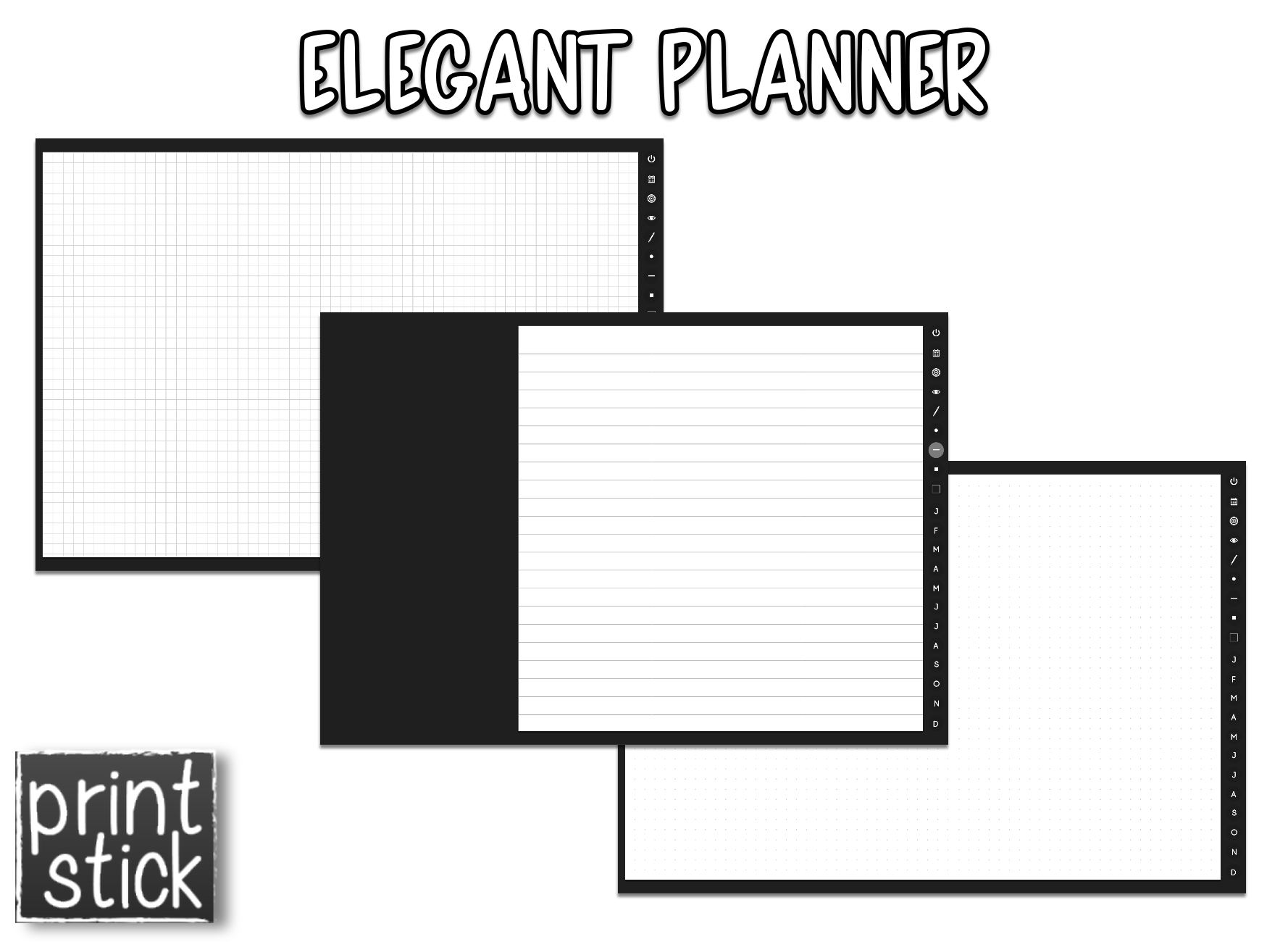 Elegant Planner - Print Stick