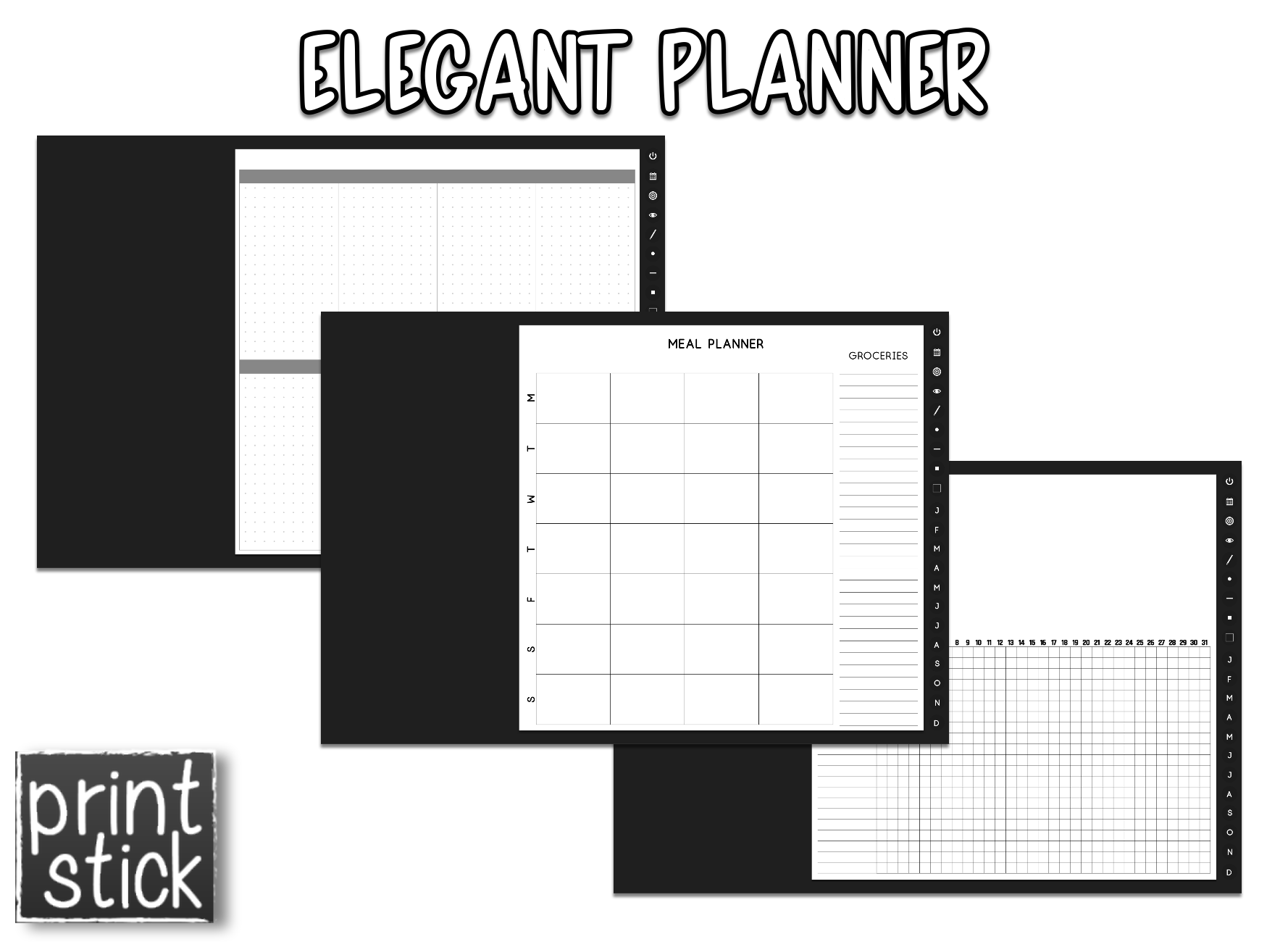 Elegant Planner - Print Stick