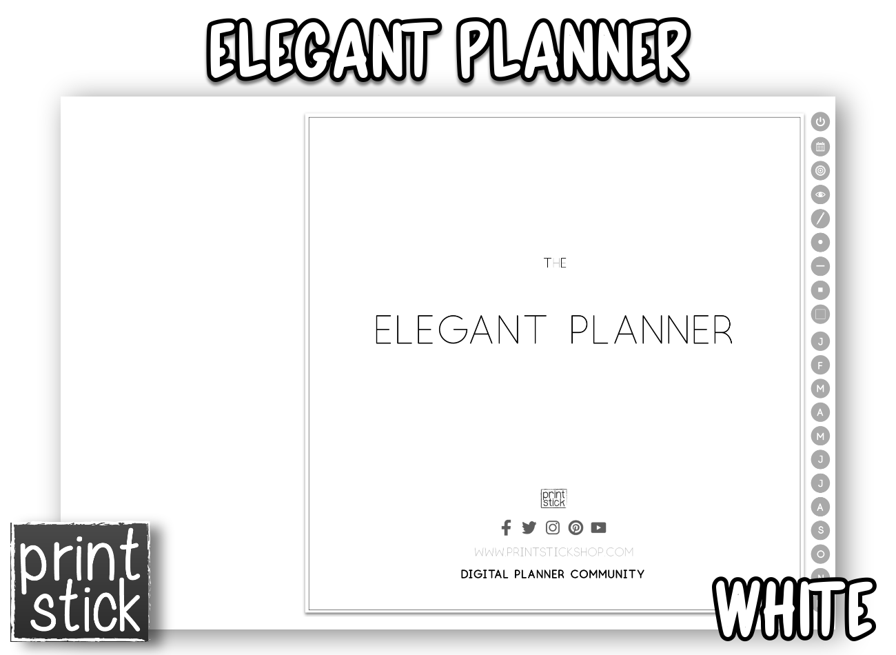 Elegant Planner - Print Stick