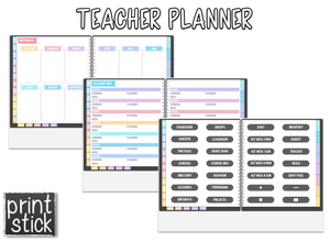 Teacher V Planner - Print Stick