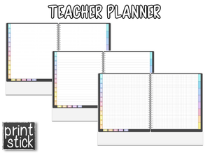 Teacher V Planner - Print Stick