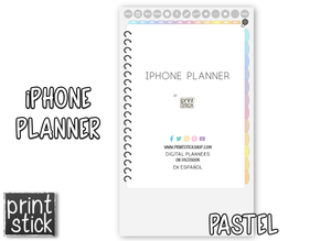 iPhone Planner - Digital Planner for Smartphones - Print Stick