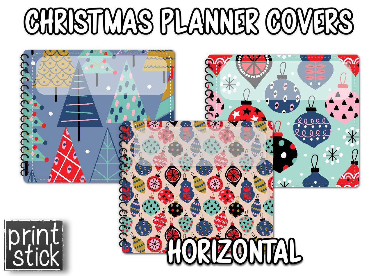 Covers for Planners - Christmas - Print Stick