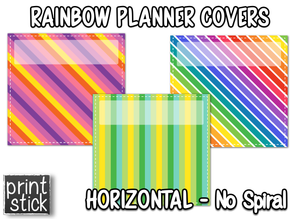 Covers for Planners - Rainbow - Print Stick