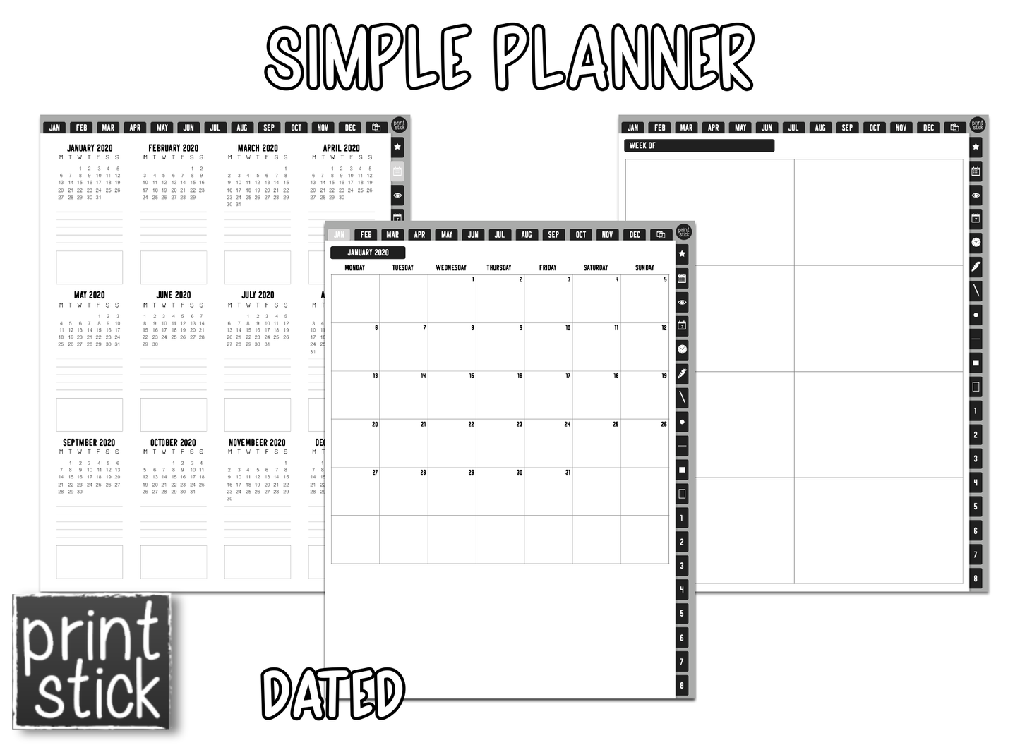 Simple Planner - Print Stick