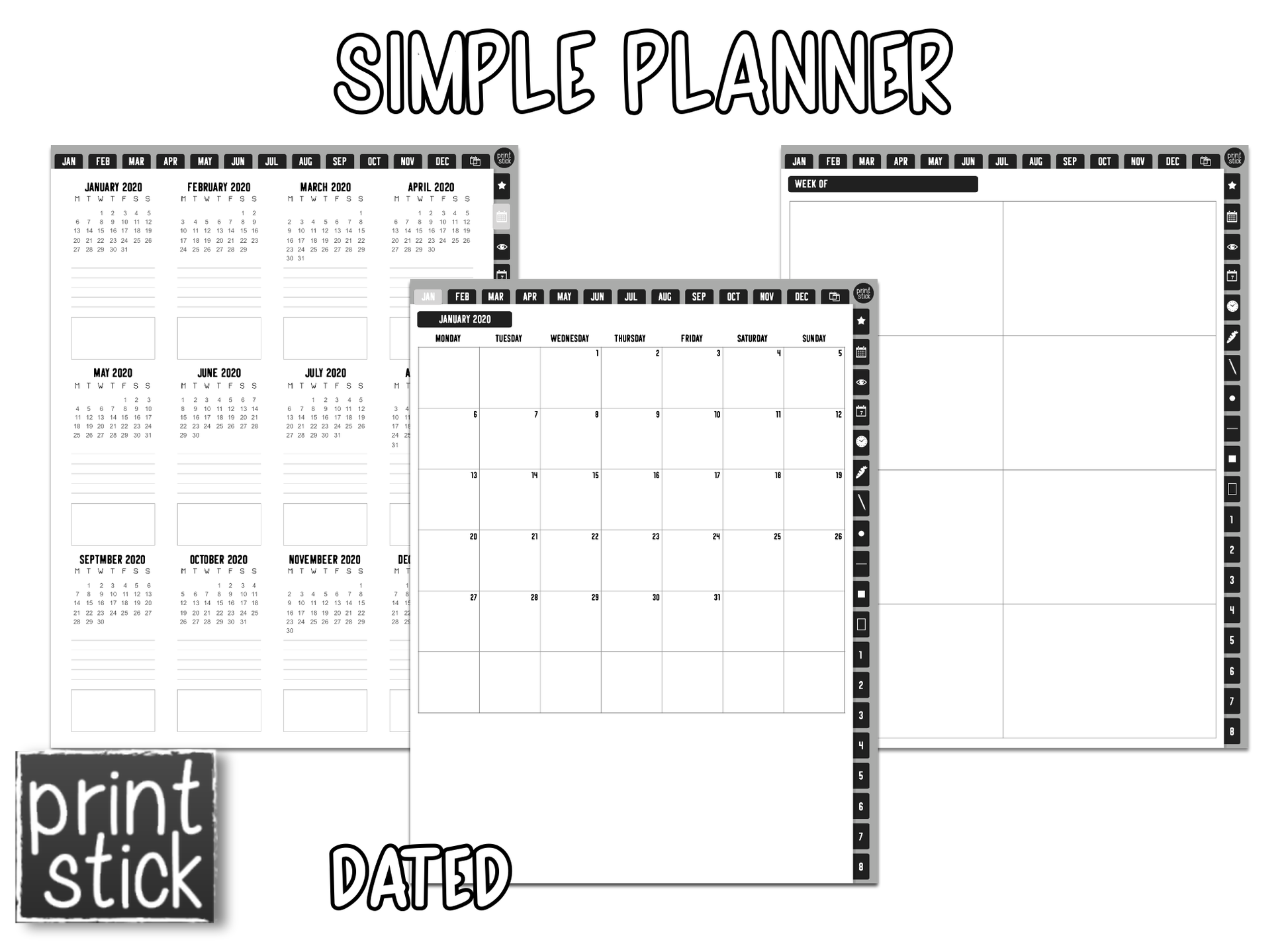 Simple Planner - Print Stick