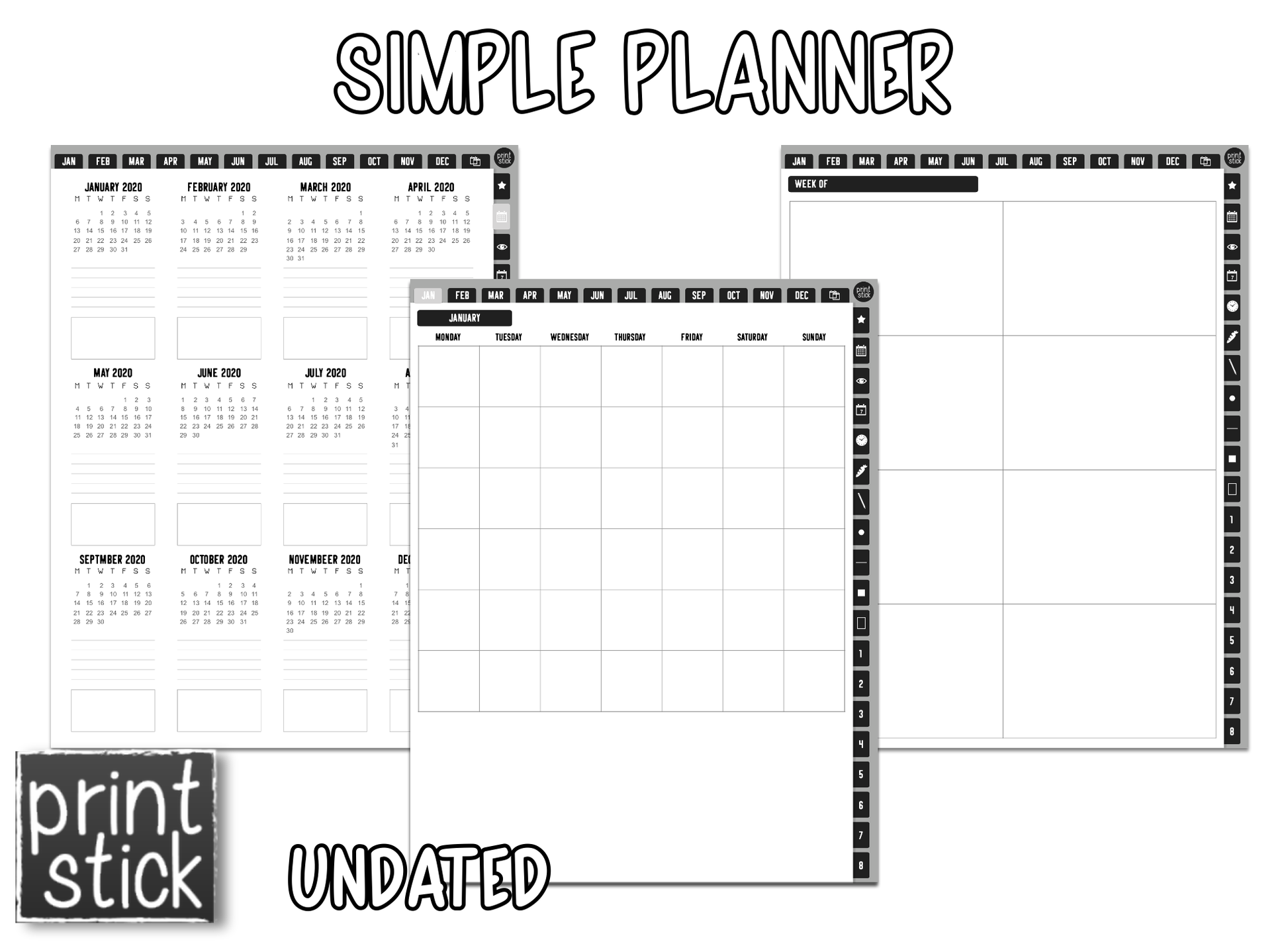 Simple Planner - Print Stick