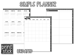 Simple Planner - Print Stick