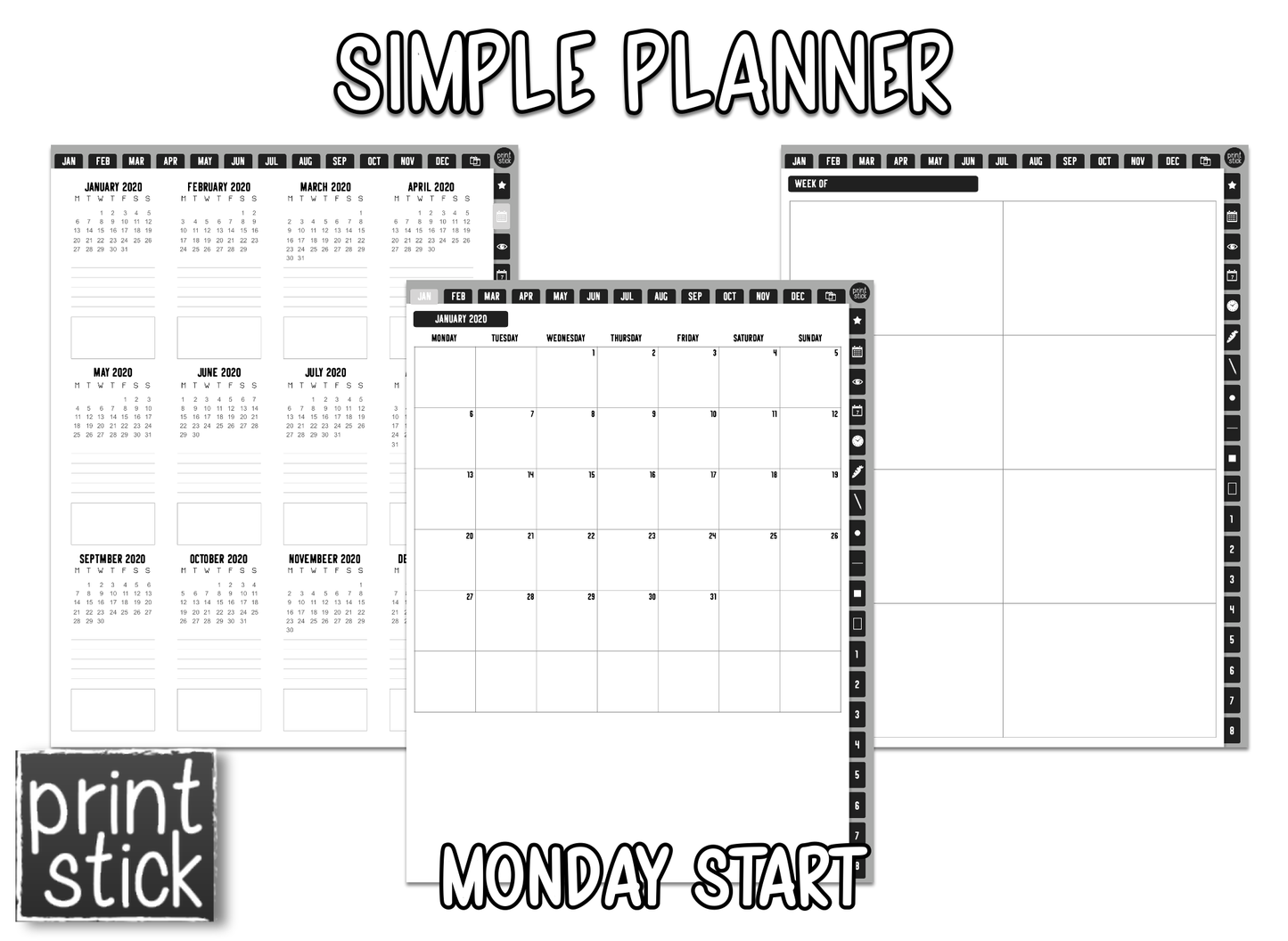 Simple Planner - Print Stick