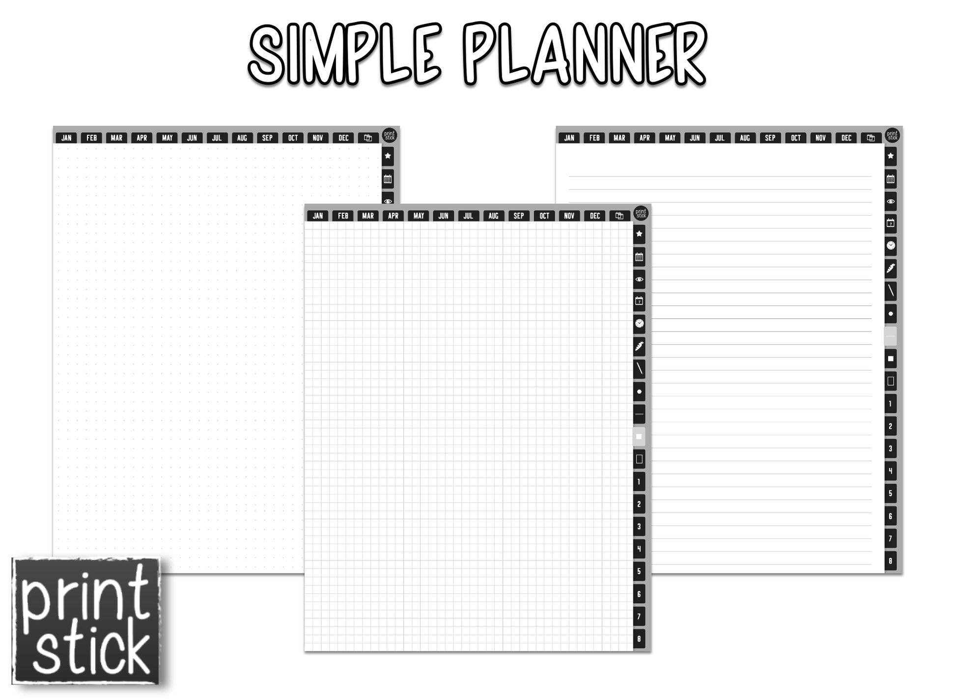 Simple Planner - Print Stick