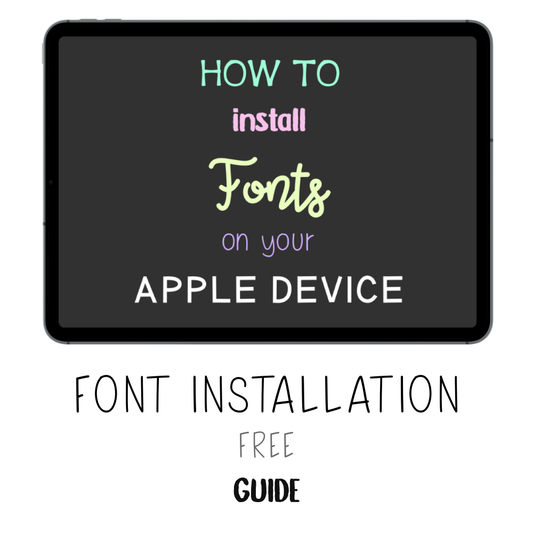 𝘍𝘙𝘌𝘌 𝗚𝘂𝗶𝗱𝗲 - How to Install Fonts - Print Stick