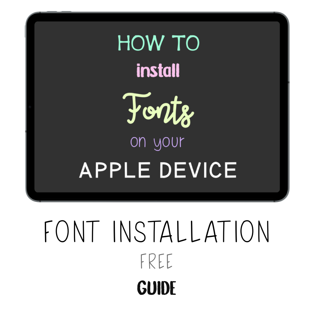 𝘍𝘙𝘌𝘌 𝗚𝘂𝗶𝗱𝗲 - How to Install Fonts - Print Stick