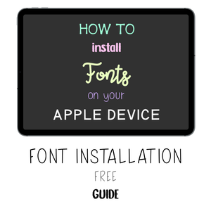 𝘍𝘙𝘌𝘌 𝗚𝘂𝗶𝗱𝗲 - How to Install Fonts - Print Stick