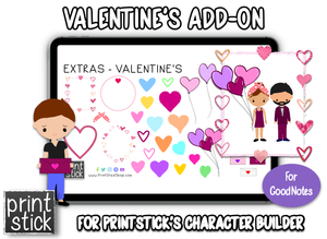 Character Builder Add-On: Valentine's - Print Stick