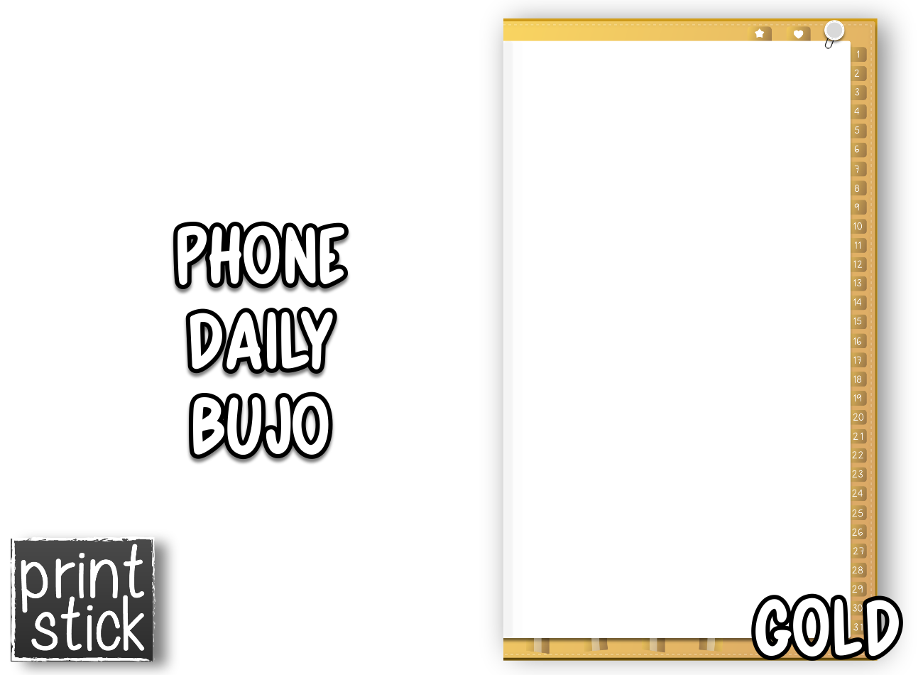 Phone Daily Planner - Print Stick